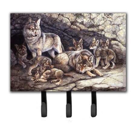 Jensendistributionservices Wolf Wolves by the Den Leash or Key Holder MI1719494